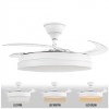 Ventilador de techo Microsonic 4 Aspas Retráctil Blanco