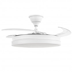 Ventilador de techo Microsonic 4 Aspas Retráctil Blanco