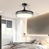 Ventilador de techo Microsonic 4 Aspas Retráctil Negro
